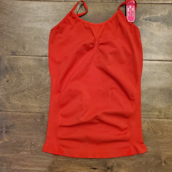 Lolo Lime Women's Red Tank Top, One Size Fits All - Picture 1 of 6
